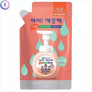 c13 아이깨끗해 리필 200ml 복숭아/손세정/액체비누/감기/예방/핸드/세정제/업소용/손세정제/거품/어린이