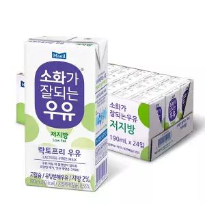 매일 소화가잘되는우유 저지방 190ml x 24팩