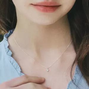 [앵브록스][silver925] tender cubic necklace