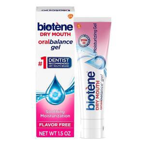바이오틴 오랄밸런스 보습 젤 1.5온스 | 무알코올 무향 구강 건조 최대 4시간 동안 효과 지속