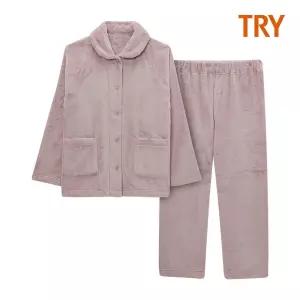 트라이 TRY 여성 따쓰한 프리미엄 밍크 잠옷 세트