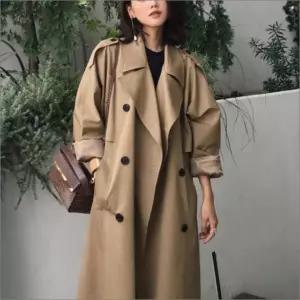 봄 루즈핏 가을 롱코트 베이직 여성 트렌치코트 롱자켓