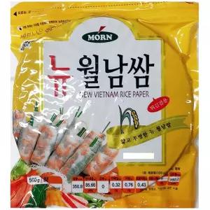 원형 월남쌈 (몬 22Cmx500g)X4 식당용/샐러드전문점/냉채용/라이스페이퍼/채소쌈용/깊은맛/쫄깃한맛