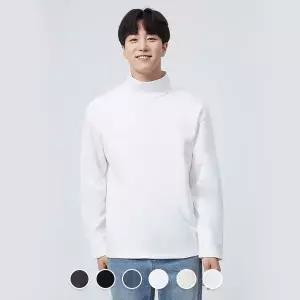 [지오다노] 더블니트 릴렉스핏 목넥 긴팔티  021934