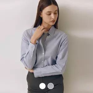 [지오다노] 여 레귤러핏 코튼 셔츠 (테일러드) 345921