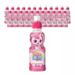 웅진 캐치티니핑 음료수 주스 어린이 유아 간식 딸기맛 200ml 24개 GST MNS