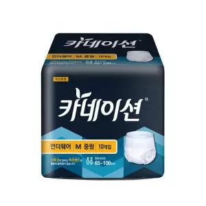 카네이션 성인용기저귀 언더웨어 M 중형10개입X 8팩