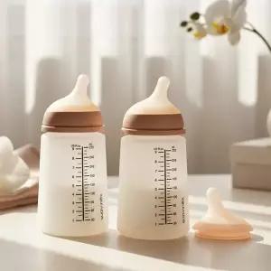 스와비넥스 제로제로 실리콘젖병 270ml 2P+리필젖꼭지(분유혼합 수유용)