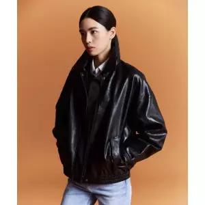 SPAO [신세틱레더] 여성 블루종 점퍼 (스웨이드레더)_SPJLG49W05