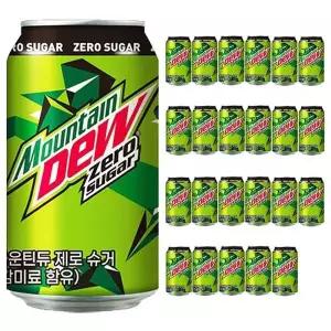 [하프클럽/셀러허브 식품]롯데 마운틴듀 제로 355ml x24캔