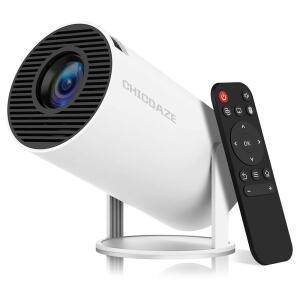 미니 프로젝터 HY300 PRO 휴대용 듀얼 밴드 WIFI6 5G 무선 5.4 블루투스 160 ANSI 자동 키스톤 보정 비디오 프로젝터로 4K 1080P 지원
