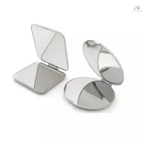 애나허니 휴대용 양면손거울 스텐 접이식 휴대거울 양면손거울확대경
