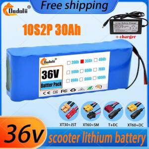 10S2P 36V 30000mAh 18650 리튬이온 배터리 1000W 고출력 및 고용량 스쿠터