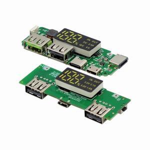 LED 듀얼 USB 5V 2.4A 마이크로/타입-C 모바일 파워 뱅크 18650 충전 모듈 리튬 배터리 보드 회로 보호