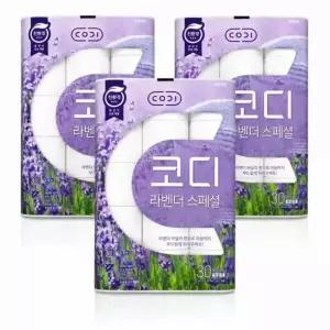 코디 라벤다 스페셜 30m 30롤 3팩