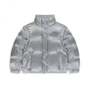 내셔널지오그래픽 키즈 K254UPD920 글로시 2WAY 패딩 점퍼 SILVER