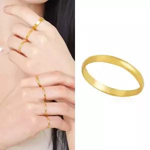 [Byeolirang] 순금 24k 엥게이지 평반지 0.93g