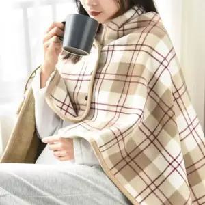 겨울 극세사 똑딱이 캠핑 블랭킷 사무실 이불 무릎 담요