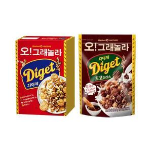 마켓오네이처 오!그래놀라 다이제 시리얼 300g, 1개+초코츄러스_300g, 1개