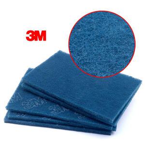 3M 핸드 패드 다목적 수세미 페파 320 마이티 블루 스펀지 사포 프라이머 크리닝 녹제거 샌딩 스폰지 연마