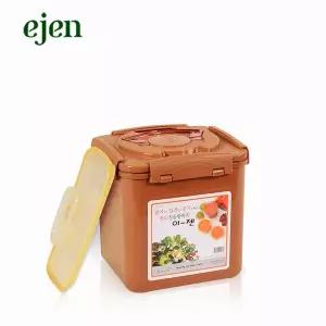 이젠 황토 진공항아리 사각 6.4리터 김치냉장고전용/밀폐용기/매실주/동치미/쌀독/반찬통/오이지