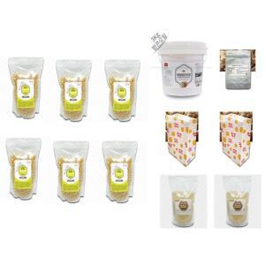 카라멜팝콘 재료 세트 K-5 (약 200명분 - 팝콘옥수수 6kg + 오일 + 소금 150g + 봉투 200장 + 카라멜슈가 2kg)