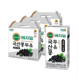 베지밀 국산콩 검은콩 고칼슘두유 190ml 48팩