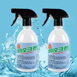 크로바 바이오크린웰 500ml 2개 뿌리는 살균소독제 발효알콜 스프레이 (기구/주방/도마/전자기기 등)