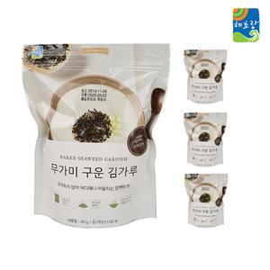 깡냉이삼춘 해초랑 전남김/국산김/무안현경/무가미 구운 김가루(40gX3봉)