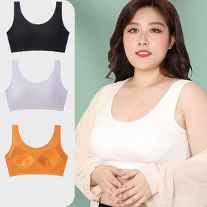 빅사이즈 면95% 노와이어 브라탑 4XL/5XL/6XL 사이즈 5컬러