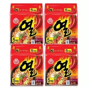 오뚜기 열라면 120g 20개 멀티 봉지라면