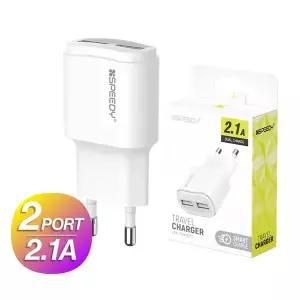 [스피디] 2.1A USB 2포트 가정용충전기 어댑터 듀얼포트 동시충전 갤럭시 아이폰
