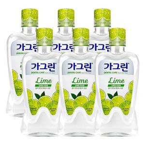 동아제약 가그린 후레쉬라임 750ml 6개