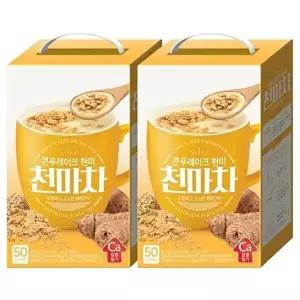 [담터]담터 콘푸레이크 현미 천마차 100T(50Tx2개)