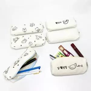 [오피스스쿨] 토단 에코 필기구 파우치 에코 필통 3종 택1 DIY 색칠하기 나만의필통 패브릭
