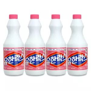 유한락스 후로랄 1L 4개 욕실 청소 살균 소독 세정 표백