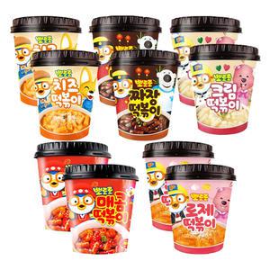 뽀로로 컵떡볶이 치즈110g 2개+짜장110g 2개+크림115g 2개+매콤120g 2개+로제115g 2개 (총10개)
