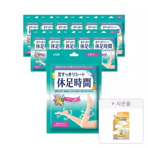 휴족시간 쿨링시트 6입, 12개 + 증정(아이깨끗해 핸드워시 순 100ml, 1개)