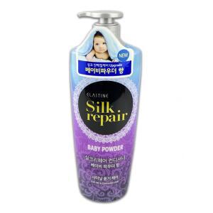 엘라스틴 샴푸 린스 실크리페어 베이비파우더 트리트먼트 550ml 컨디셔너 O 한방 하나로 겸용