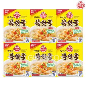 오뚜기 맛있는 북엇국 34g 6개 즉석국 블럭 간편조리 북어