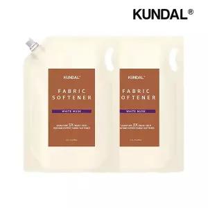 [쿤달] 시그니처 3배 초고농축 리치 퍼퓸 엑스퍼트 섬유유연제 리필팩 화이트머스크 2.7L x2개