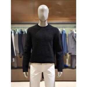 [NS홈쇼핑]킨록 F/W 레귤러핏 멜란지 라운드 니트 블랙 (TIY25)[34614901]