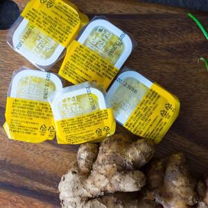 [맛템]냉동 다진생강 큐브 750g(개당 15g x 50개입/봉) (여행용/캠핑용/가정용)