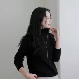 [소재올킬]메리노울100 포인텔 모크넥 니트