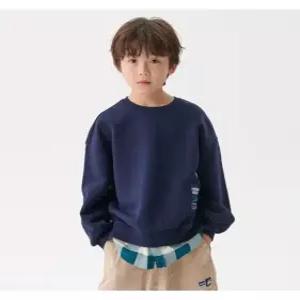 [키즈]어반 체크 레이어드 기모 맨투맨. (FK2POF4503X_DID)