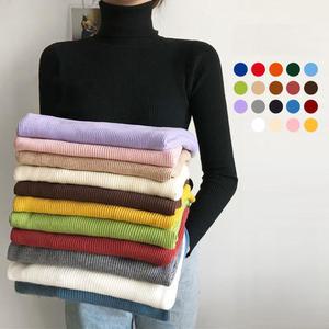 골지 여성 목티 목폴라티 이너 터틀넥 폴라티셔츠