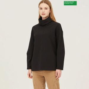 [베네통]터틀넥 오버핏 티셔츠 BATS93411_P387222003