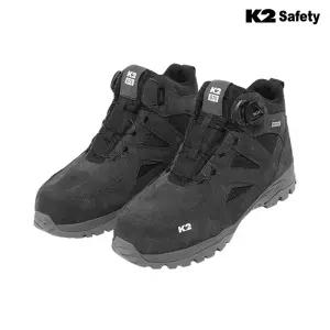 K2 세이프티 K2-67SB 블랙 보아다이얼 안전화 에어메쉬 건설 산업현장 발편한 경량 작업화 통기성 쿠셔닝 착화감