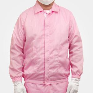 크린룸 무진복 ( 핑크 TP 투피스 상의 ) 제전 방진복 - 단품