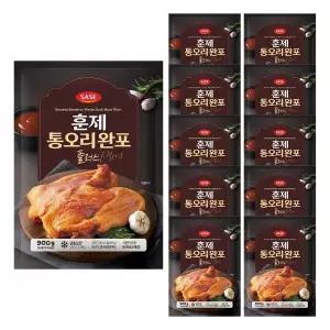 사세 훈제 통오리 완포 플러스 900g /냉동 한박스 (900g x 10ea)